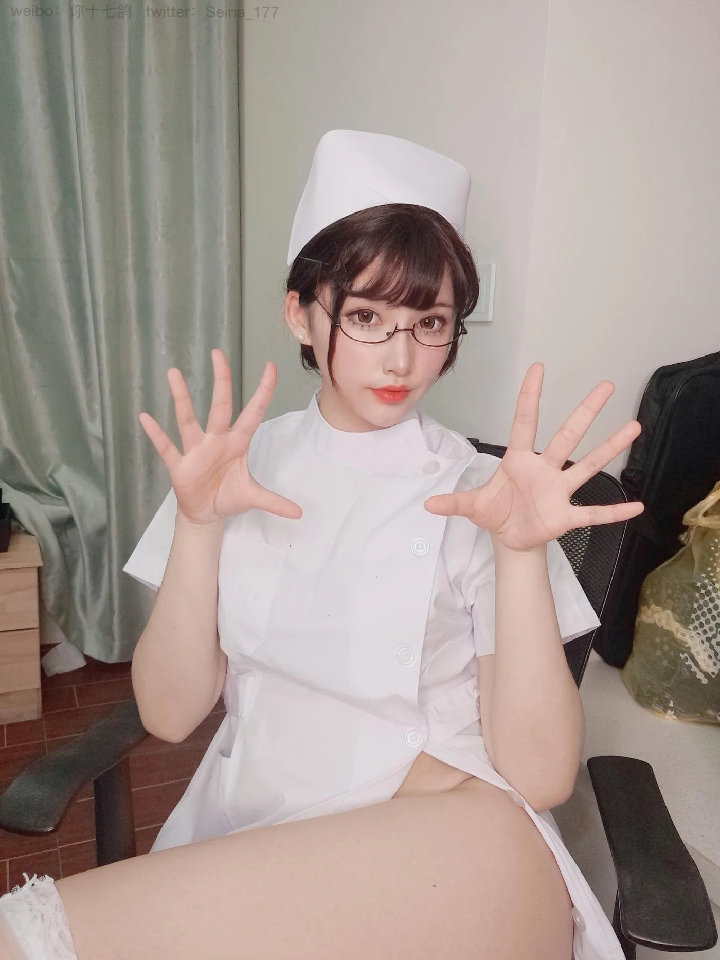 你十七鸽 – NO.03 白色护士-自拍档 [59P]插图9